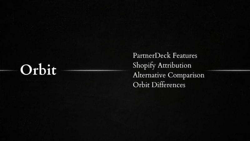 Best PartnerDock Alternatives for Shopify Apps | Orbit