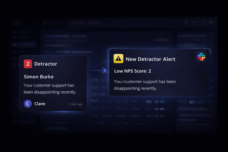 Feature illustration for Instant Detractor Alerts