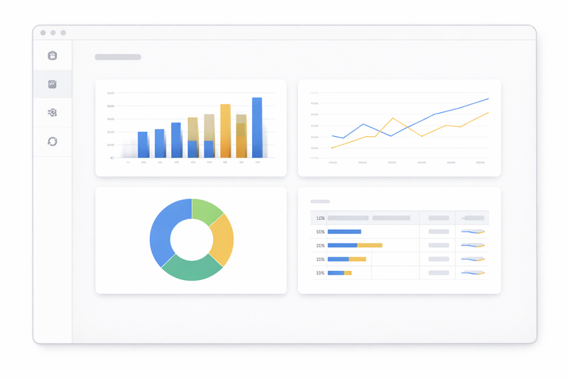 Feature illustration for Ready-to-use dashboards & custom reports